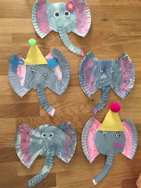 Elephant paper plate craft | Elephant crafts, Circus crafts preschool, Animal crafts for kids