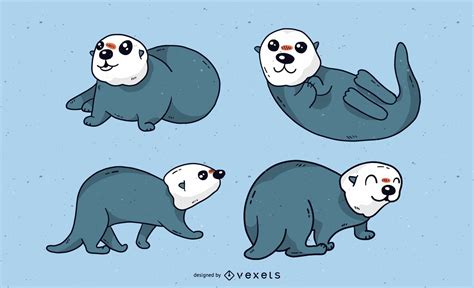 Sea Otter Cartoon Show : Sea otters animals for children. - Kremi Png