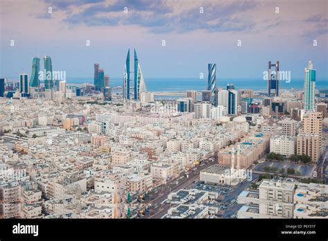 Bahrain, Manama, View of city skyline Stock Photo - Alamy