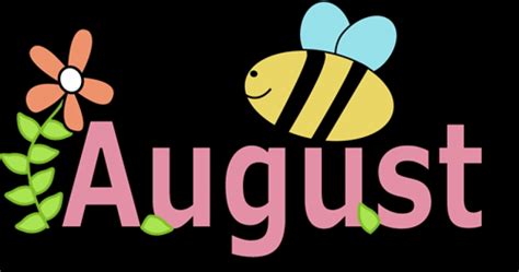 Month Of August Clipart | Free download on ClipArtMag