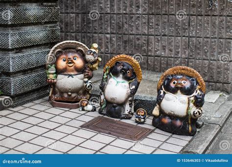 Japanese Raccoon Dog Statue In Shirakawa-go Editorial Image | CartoonDealer.com #76526352