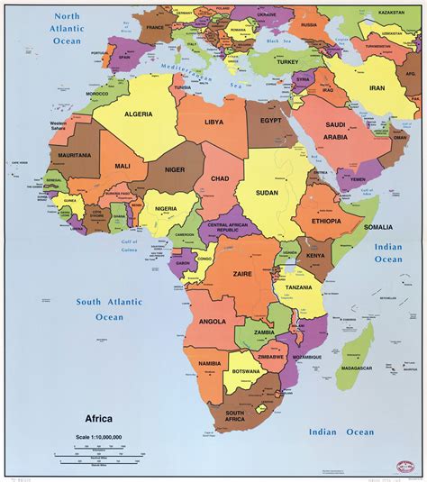 Africa Map Printable - Printable Word Searches