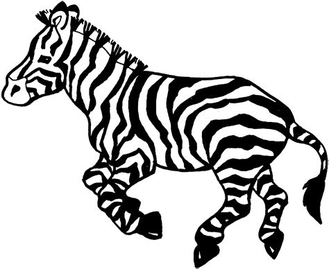 Free Zebra Coloring Pages