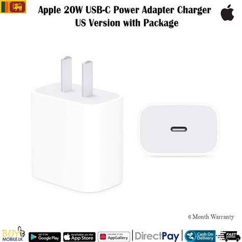 Apple 20W USB-C Power Adapter Charger US Version with Package – BuyMobile.LK