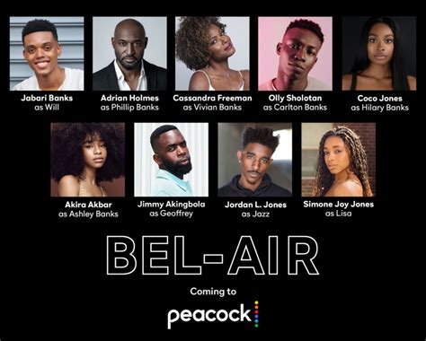 BEL-AIR: Peacock Announces Main Cast And Production Drama Series | The ...