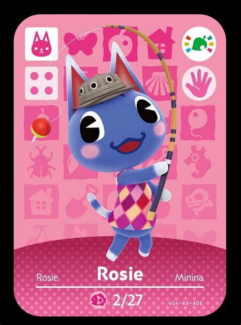 ACNH Rosie Amiibo Card Animal Crossing | Etsy