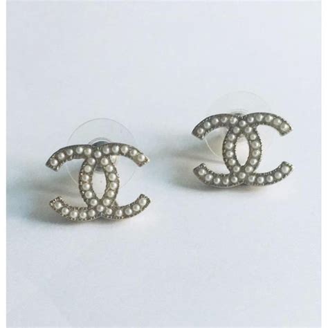 CHANEL Double C Stud Earrings at 1stDibs | chanel double c earrings, chanel earrings double c ...