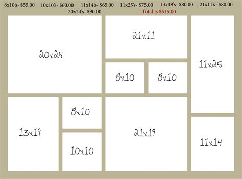 measurements | Family photo wall, Gallery wall layout, Wall canvas