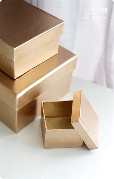 DIY Decorative Gold Storage Boxes - KnockOffDecor.com