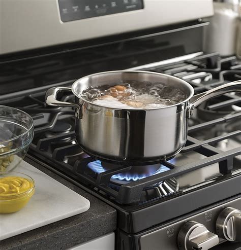 Best Buy: GE 5.0 Cu. Ft. Self-Cleaning Freestanding Gas Range Stainless Steel JGB645SEKSS