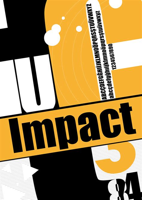 Impact Font Poster on Behance