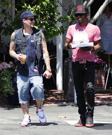 Joel Madden Wears "Fire Red" Air Jordan 4 | Sole Collector