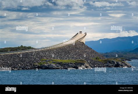 Camper at Atlantic Road bridge, Norway Stock Photo: 133360406 - Alamy