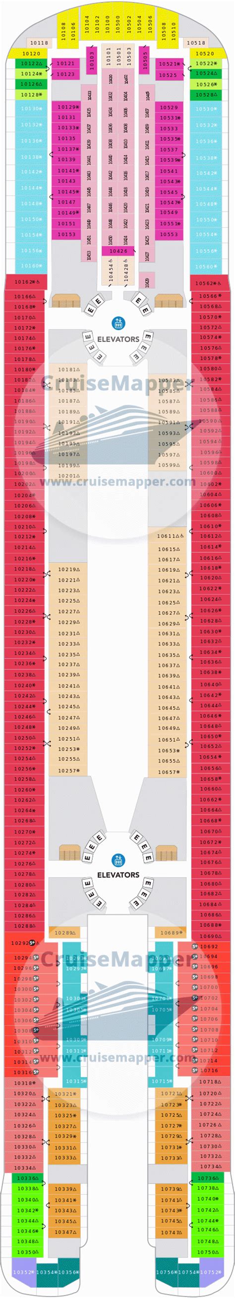 Icon Of The Seas deck 10 plan | CruiseMapper