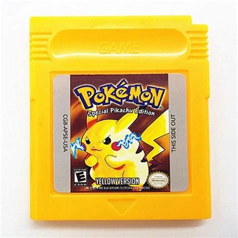 Pokemon Yellow Pikachu Edition for Original Gameboy