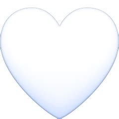 White Emoji Heart Symbol