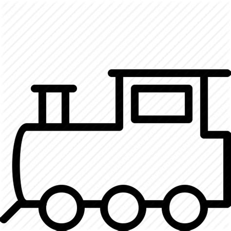 Train - Simple Train Outline (512x512) | Train drawing, Clip art, Logo outline