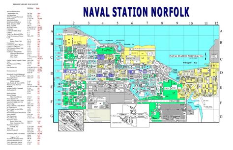 Map of Naval Station Norfolk | Facilities | militarynews.com