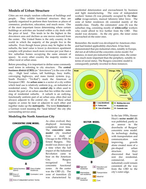 Models of Urban Structure