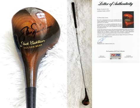 Jack Nicklaus Signed Golf Club Masters PSA/DNA - Memorabilia For Less