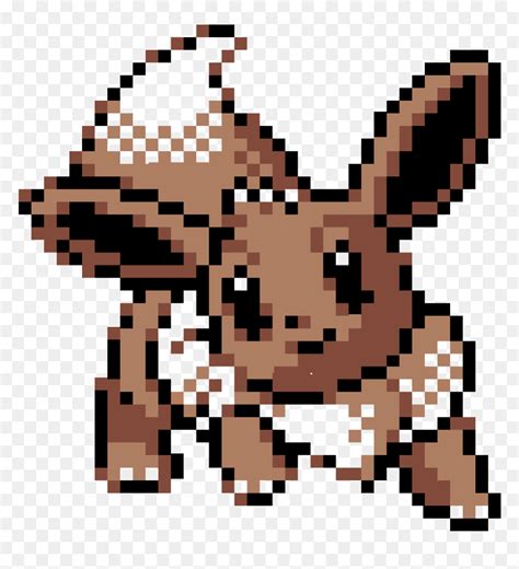 Pokemon Eevee Pixel Art, HD Png Download - vhv