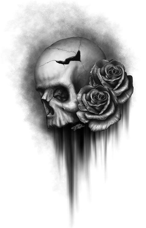 25+ best ideas about Skull and rose drawing on Pinterest | Skull tattoos, Skull rose tattoos and ...