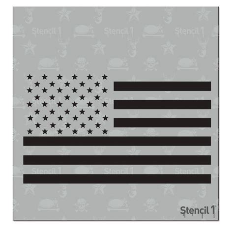 Stencil1 US Flag Small Stencil S1_2L_05_S - The Home Depot