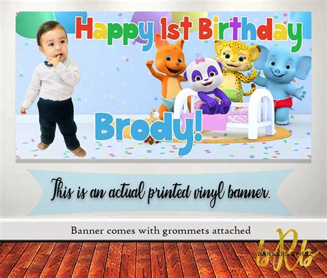 Word Party Birthday Banner Happy Birthday Banner Photo | Etsy