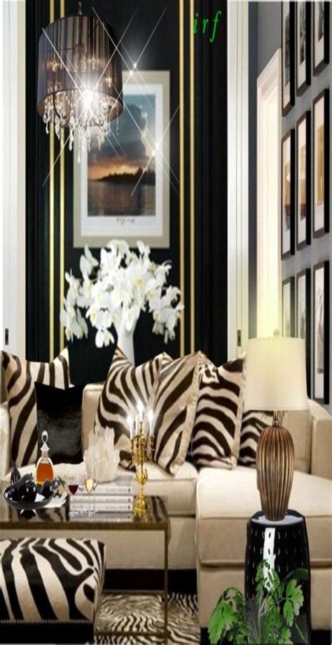 Zebra Living Room - Living room zebra rug sectional couch | Living room ...