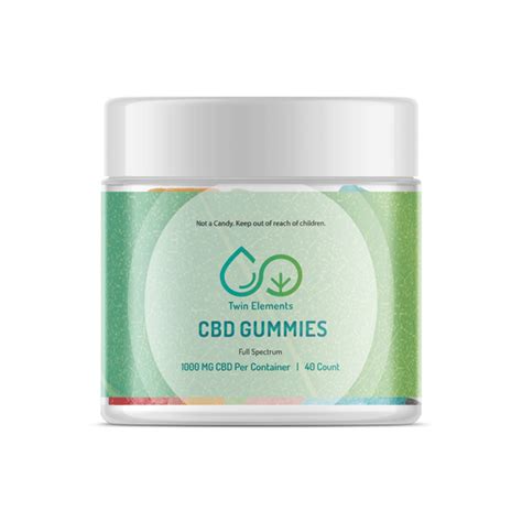 CBD Sour Gummy Bear Gummies | Twin Elements