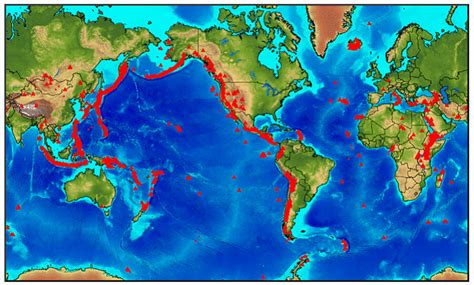 Active Volcanoes In The World Map