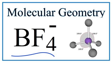 BF4- Molecular Geometry, Bond Angles (and Electron Geometry) - YouTube