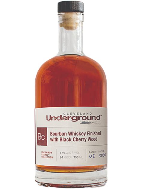 Cleveland Underground Bourbon Whiskey Finished with Black Cherry Wood – Del Mesa Liquor