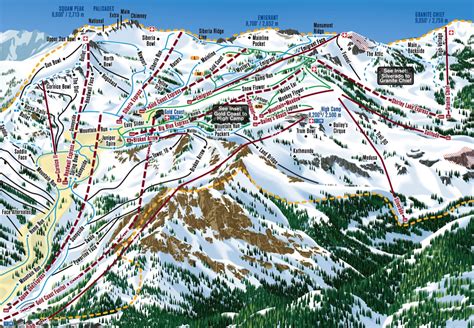 California Ski Maps | Squaw Valley Ski Resort Trail Map