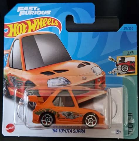 HOT WHEELS 2023 '94 Toyota Supra *211/250 HW Tooned *3/5 HKG62 New Short Card £3.99 - PicClick UK