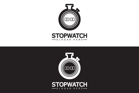 Stopwatch Timer Logo Design Vector Graphic by kosunar185 · Creative Fabrica