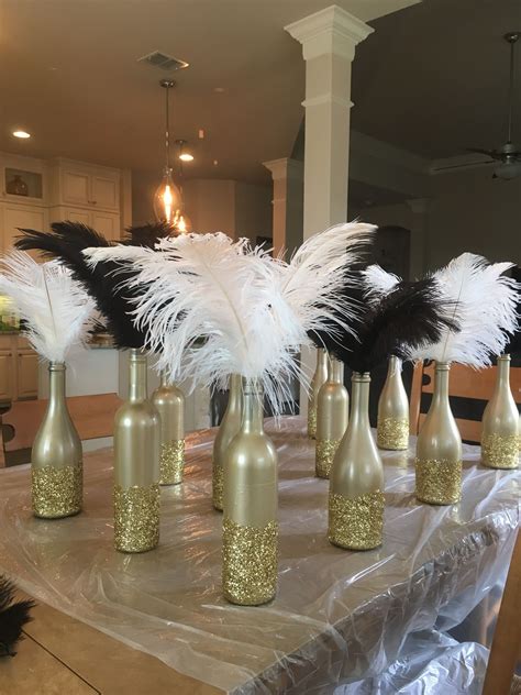 art deco, Gatsby party, roaring 20's centerpieces, diy Roaring 20s ...