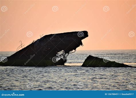 Sunset Beach Cape May, New Jersey Stock Image - Image of tourist, site ...