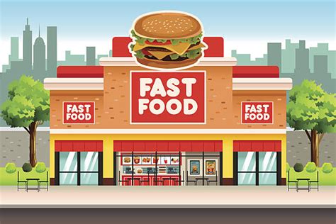 Royalty Free Fast Food Restaurant Clip Art, Vector Images & Illustrations - iStock