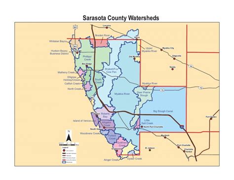 Sarasota County Map - TravelsFinders.Com