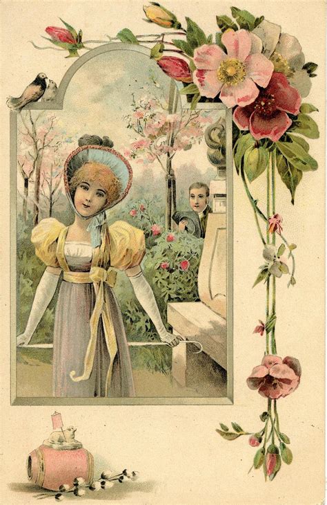 Lot - Antique / Vintage Postcard Art Nouveau