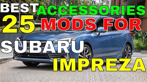 MODS Accessories For Subaru Impreza Best 25 You Can Install For ...