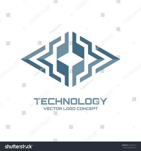 Technology Vector Logo Template Concept Illustration Stock Vector ...