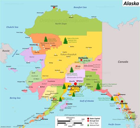 Alaska State Map | USA | Maps of Alaska (AK)