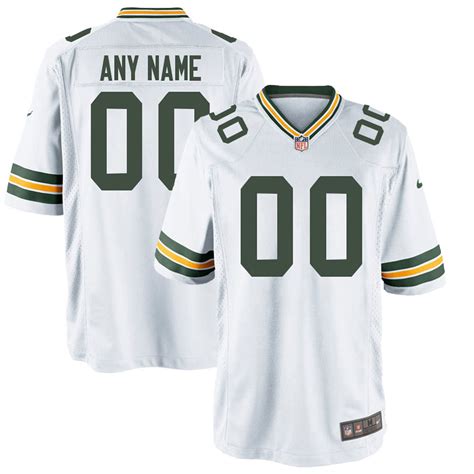 Green Bay Packers White Customized Game Jersey - Jerseys2021