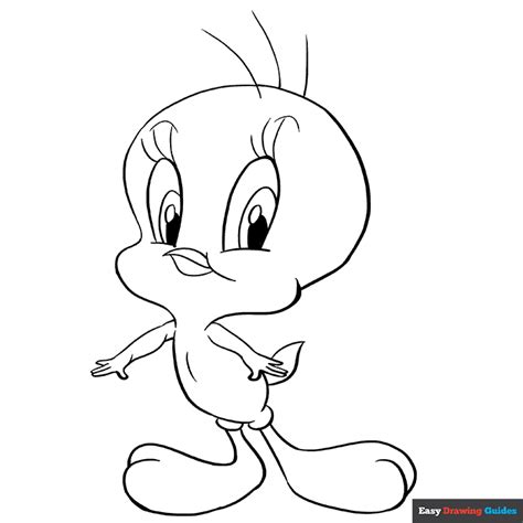 Tweety Bird Coloring Page | Easy Drawing Guides