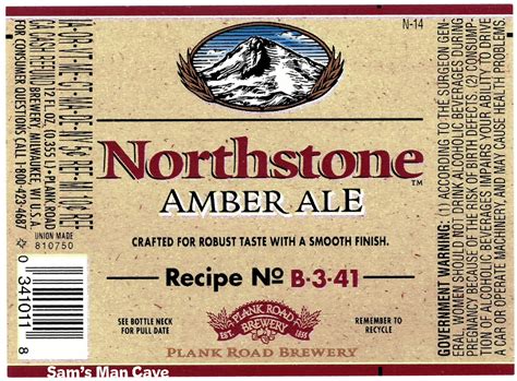 Northstone Amber Ale Beer Label