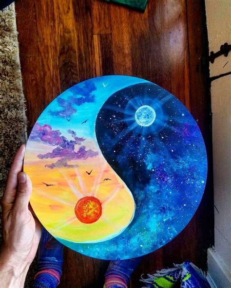 Wonderful Sun and Moon | Hippie painting, Painting art projects, Diy canvas art painting