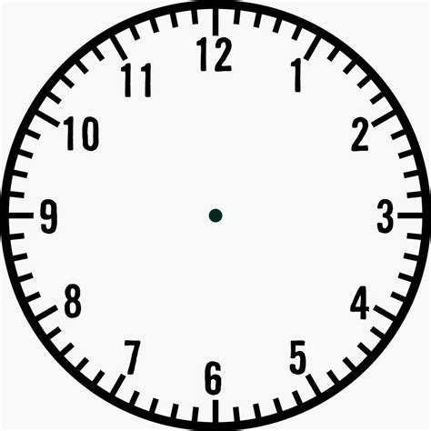 Free Printable Clock Template With Hands