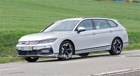 2023 Volkswagen Passat Prototype Hides Sporty Golf Grille Behind Sneaky Disguise | motor's blog